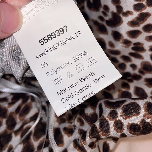 XS Flowy Cheetah Print Skirt - Picture 5 of 5